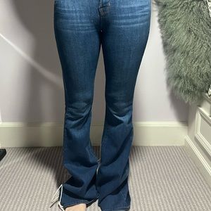 JBrand extra wide, bootleg blue jeans, size 24